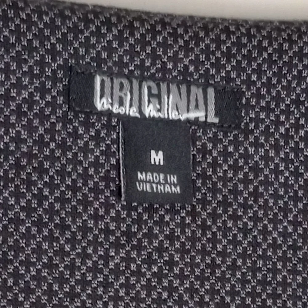 Nicole Miller Original Black Mini-Diamond Dress - Picture 2 of 8